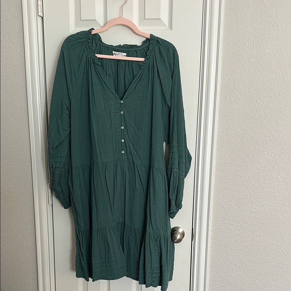 Anthropologie Dresses & Skirts - Anthropologie Green Button-Down Dress